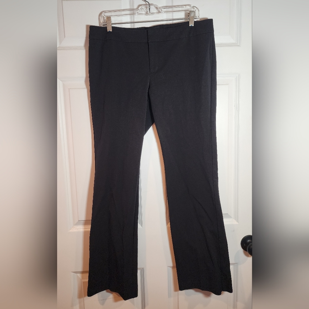 Cynthia Rowley Black Cotton Blend Bootcut Dress Pants Size 12
